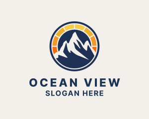 Solar Power Mountain logo design