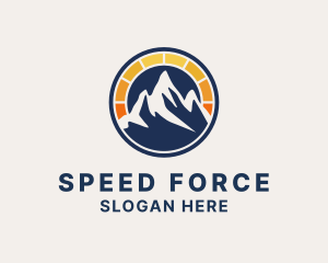 Solar Power Mountain logo design