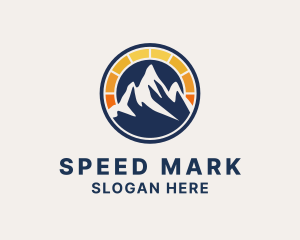 Solar Power Mountain logo design