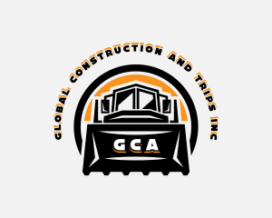 Excavation - Front Loader Heavy Equipment logo design