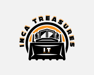 Front Loader Heavy Equipment logo design