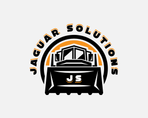 Front Loader Heavy Equipment logo design