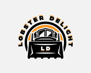 Front Loader Heavy Equipment logo design