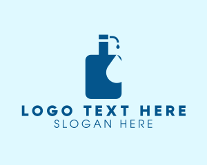 Sterilization - Liquid Soap Hand Sanitizer logo design