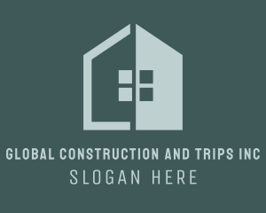 Home Renovation - Window House Construction logo design