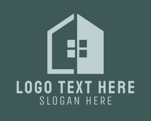 Home Cleaning - Window House Construction logo design