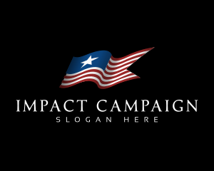 Campaign - Stars and Stripes Flag logo design
