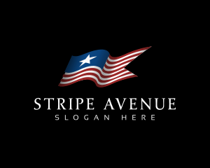 Stripes - Stars and Stripes Flag logo design