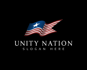 Nation - Stars and Stripes Flag logo design