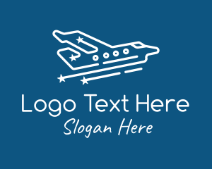 Airways - Minimalist Private Plane logo design