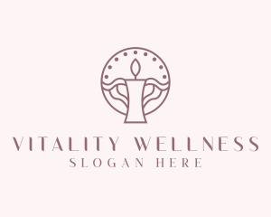 Candle Wellness Spa logo design