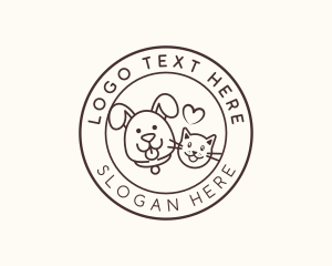 Vet Med - Cat Dog Care logo design
