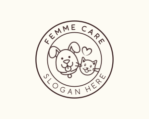 Cat Dog Care logo design