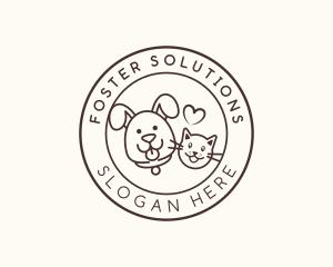 Foster - Cat Dog Care logo design