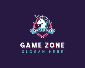 Unicorn Shield Streaming logo design