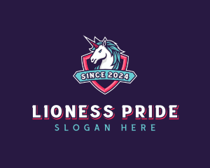 Unicorn Shield Streaming logo design