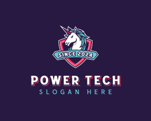 Transgender - Unicorn Shield Streaming logo design