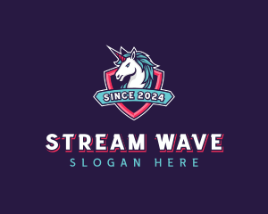 Streaming - Unicorn Shield Streaming logo design