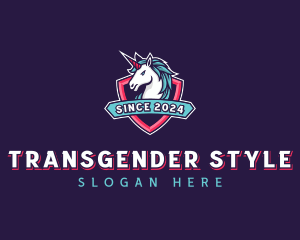 Unicorn Shield Streaming logo design