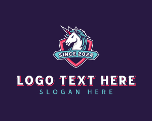 Transgender - Unicorn Shield Streaming logo design