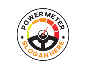 Meter - Speed Meter Wheel Badge logo design