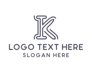 Letter K - Generic Company Brand Letter K logo design