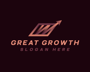 Arrow Growth Trading logo design