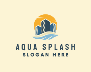 Sunny Seaside Buildings logo design