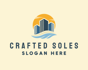 Sunny Seaside Buildings logo design