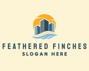 Sunny Seaside Buildings logo design