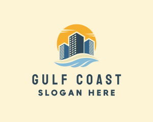 Sunny Seaside Buildings logo design