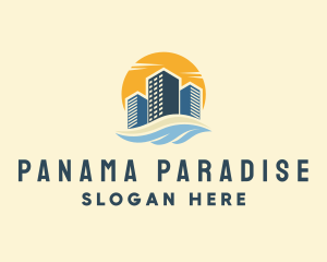 Sunny Seaside Buildings logo design