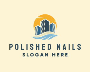 Sunny Seaside Buildings logo design