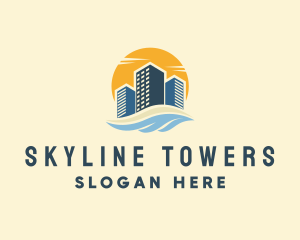 Sunny Seaside Buildings logo design