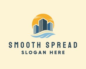 Sunny Seaside Buildings logo design