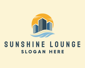 Sunny Seaside Buildings logo design