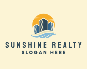 Sunny Seaside Buildings logo design