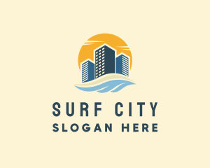 Sunny Seaside Buildings logo design