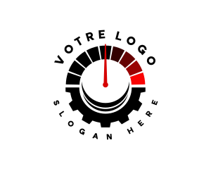 Automotive - Speedometer Gear Cogwheel logo design
