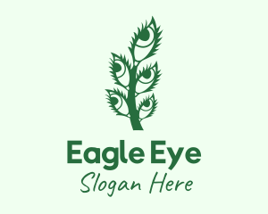 Leaf Eye Lashes logo design