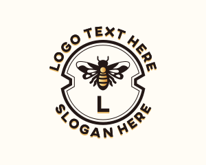 Apothecary - Honey Bee Bumblebee logo design