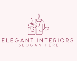 Spa Candle Decor  logo design