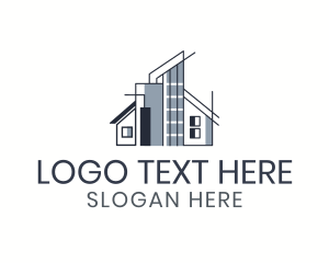 House Plan - Building Architecute Structure logo design