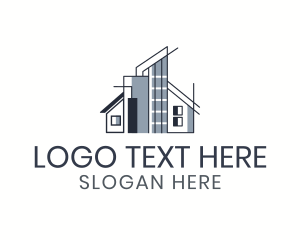 Land Developer - Building Architecute Structure logo design