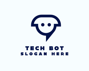 Digital Chat Robot logo design