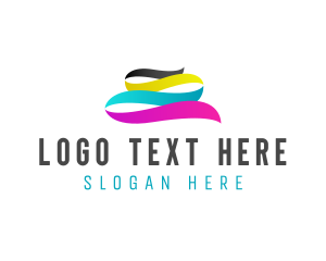 Paper - Ribbon Advertising Agency logo design