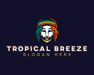 Reggae Jamaica Rasta logo design