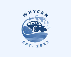 Car Wash Cleaning Hose Logo