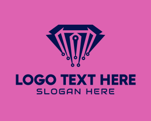 Tech - Digital Diamond Software logo design