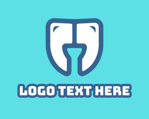 Apostrophe - Dental Teeth Quote logo design